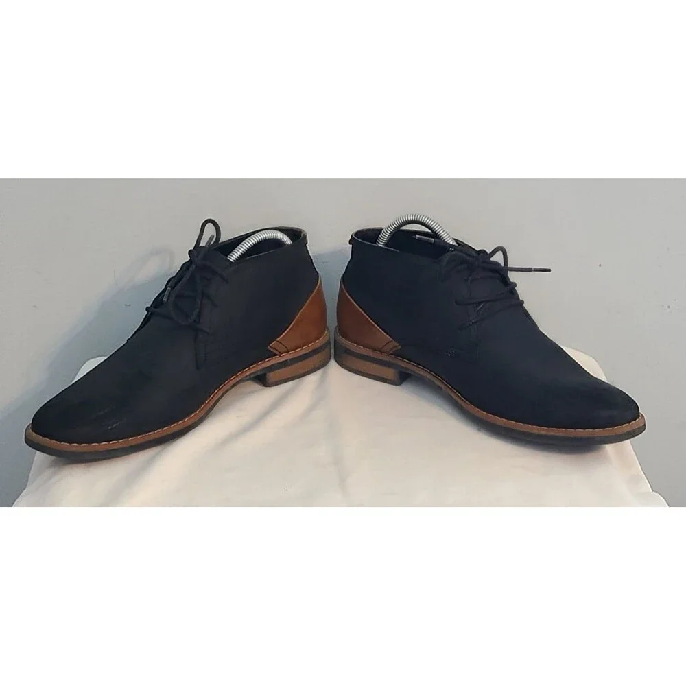 Restoration Barrow Chukka Mens 9M Black Boot Shoes Casual Party Workwear